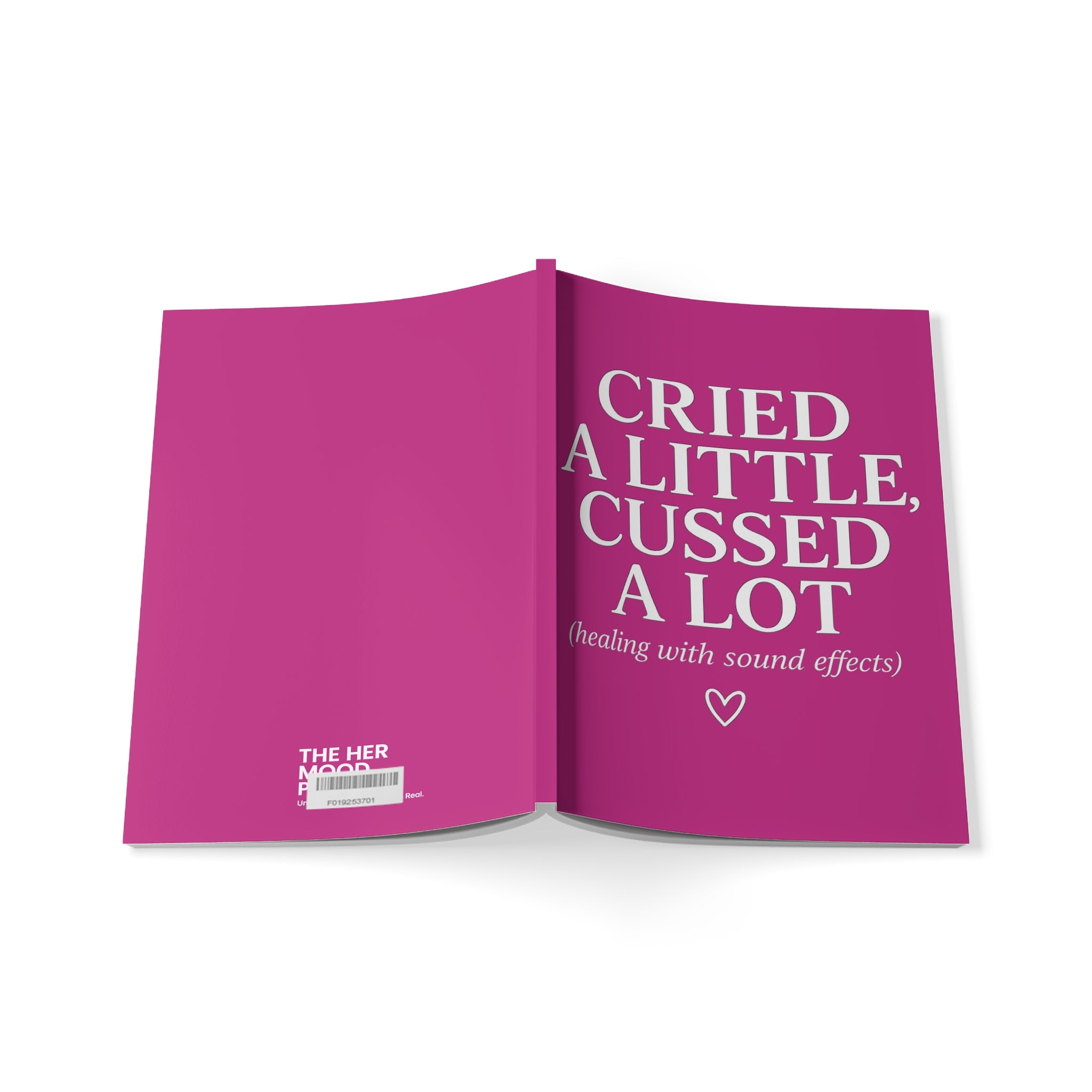 Cried a Little, Cussed a Lot (Healing with Sound Effects) Journal – Pink A5 Lined Softcover