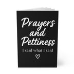 Prayers and Pettiness (I Said What I Said) Journal – Black A5 Lined Softcover