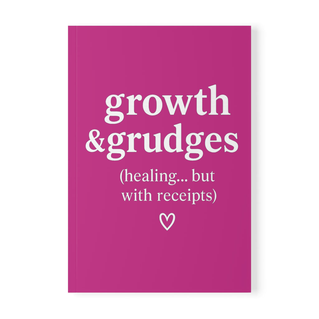 Growth & Grudges Journal – Pink A5 Lined Softcover