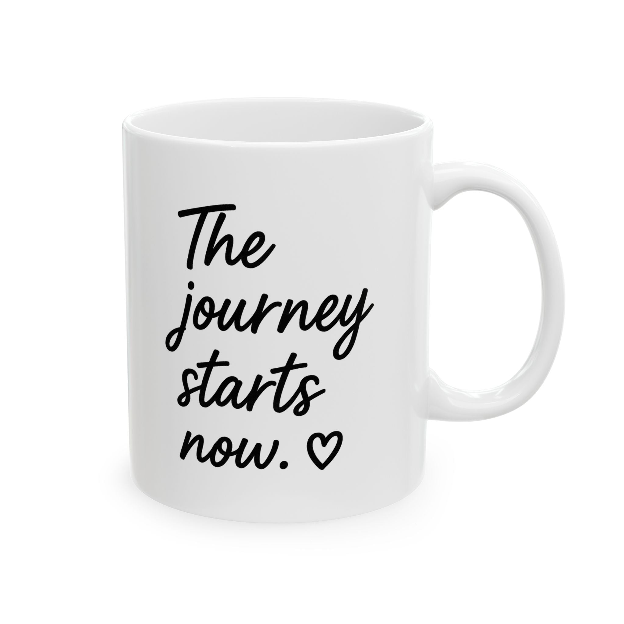 Her Mood Podcast Coffee Mug White Ceramic Cup The Journey Starts Now Dishwasher Safe Podcast Gift