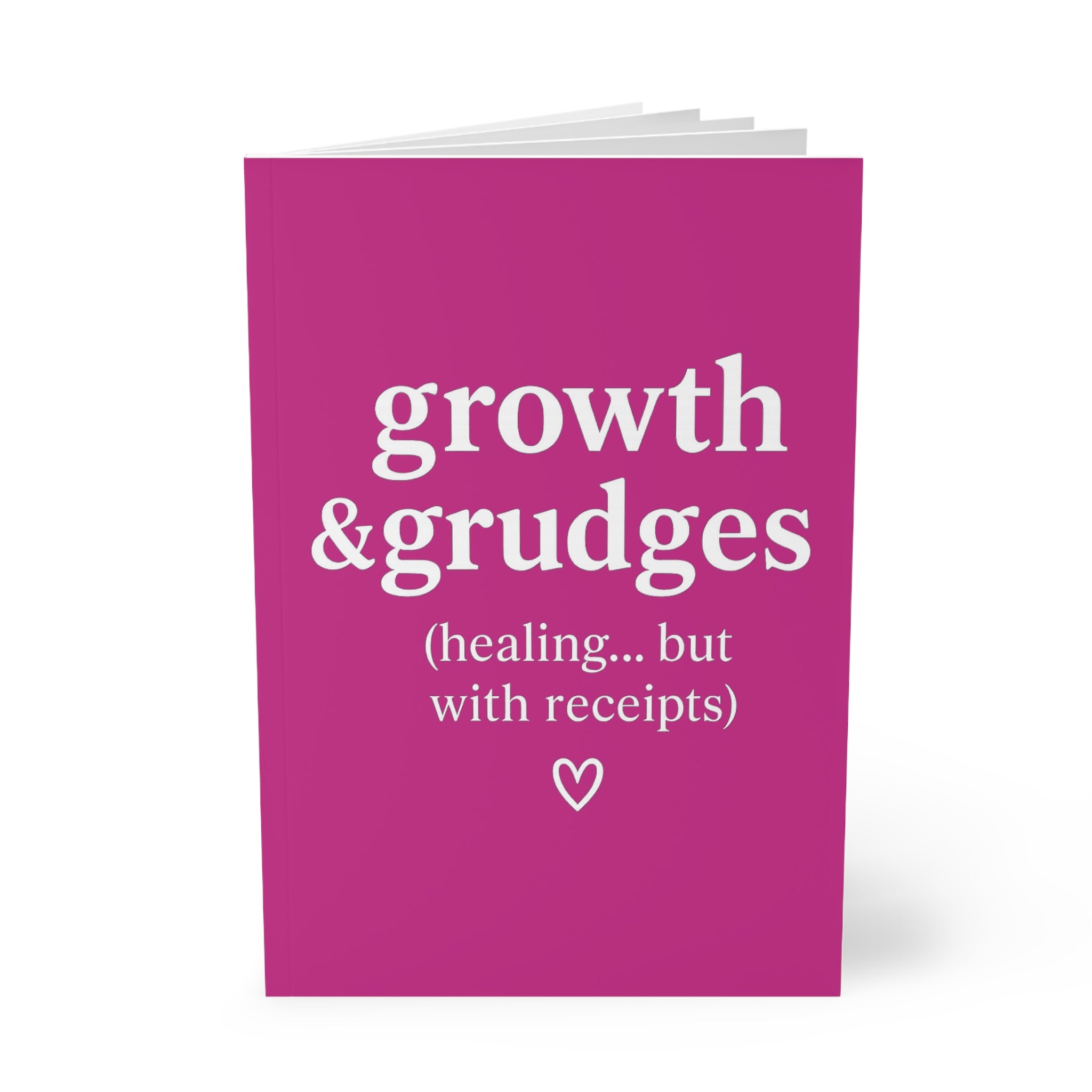 Growth & Grudges Journal – Pink A5 Lined Softcover