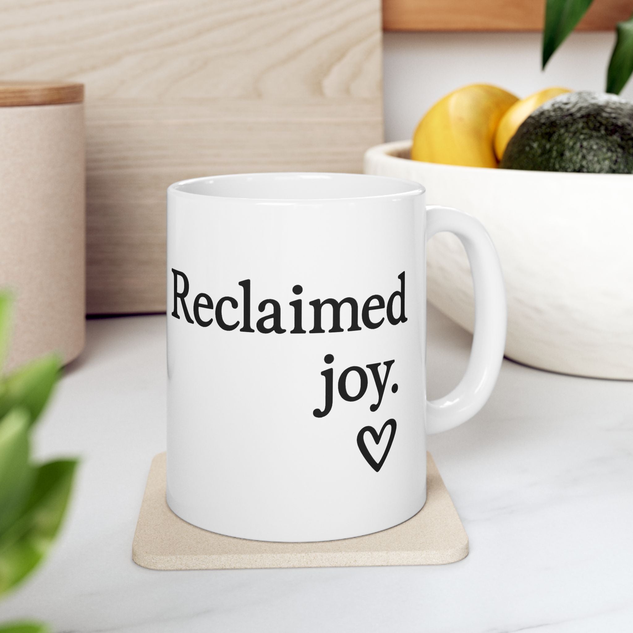 Her Mood Podcast Coffee Mug White Ceramic Cup Reclaimed Joy Dishwasher Safe Podcast Gift