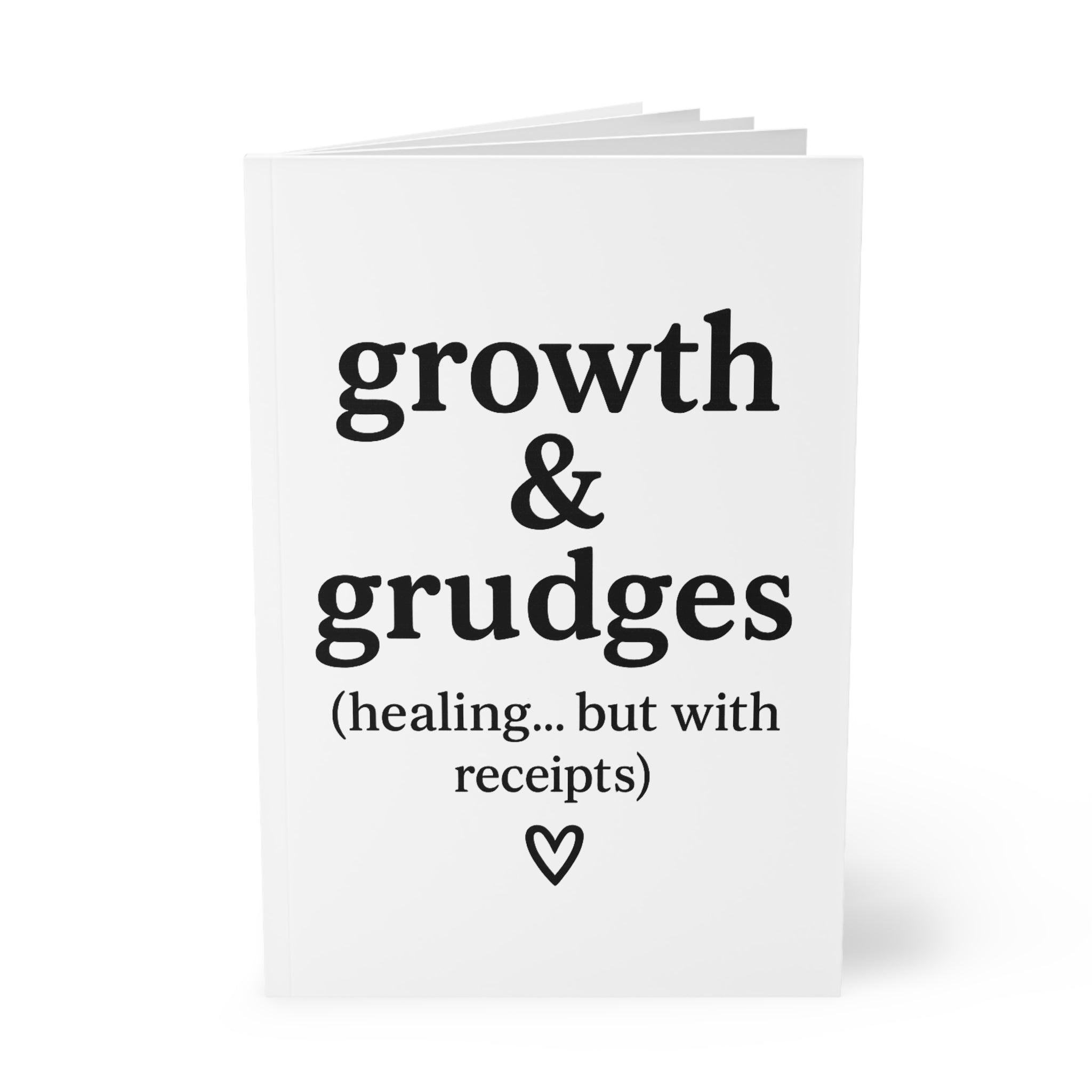 Growth & Grudges Journal – White A5 Lined Softcover