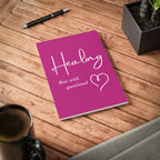 Her Mood Podcast Journal Pink Softcover Notebook Healing (But With Questions) Lined A5 Planner Gift