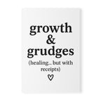 Growth & Grudges Journal – White A5 Lined Softcover