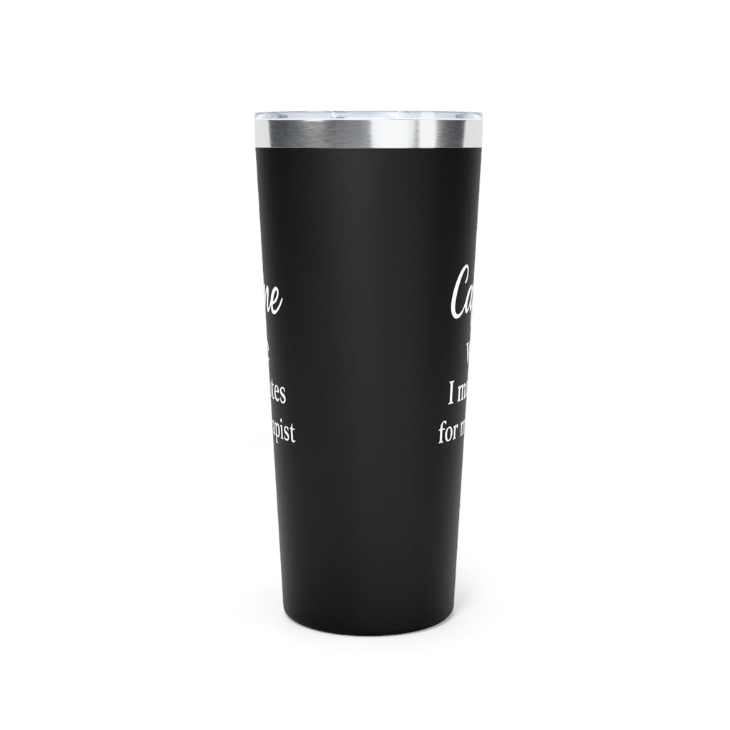 Her Mood Podcast Coffee Mug Black 15oz Ceramic Cup Caffeine While I Make Notes for My Therapist White Logo Dishwasher Safe Podcast Gift