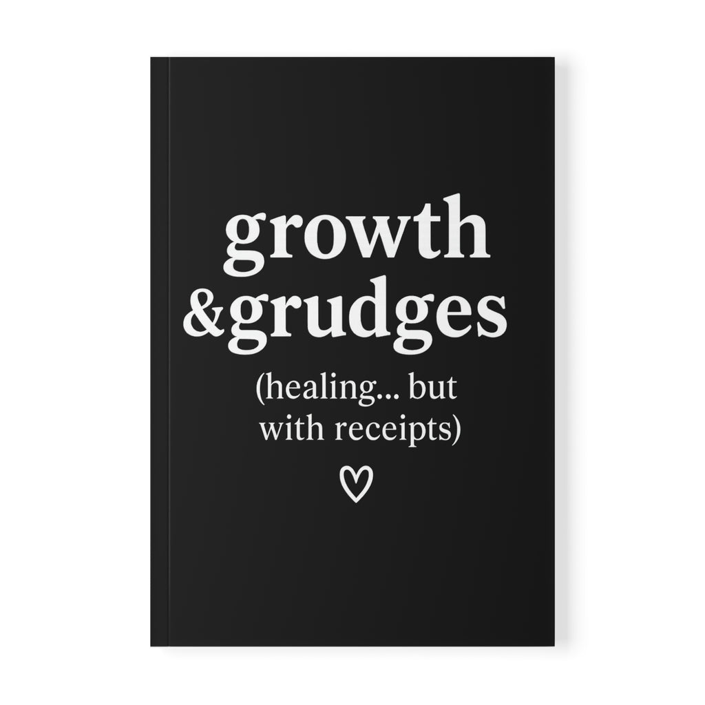 Growth & Grudges Journal – Black A5 Lined Softcover