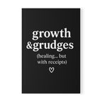 Growth & Grudges Journal – Black A5 Lined Softcover