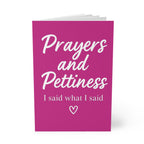Prayers and Pettiness (I Said What I Said) Journal – Pink A5 Lined Softcover