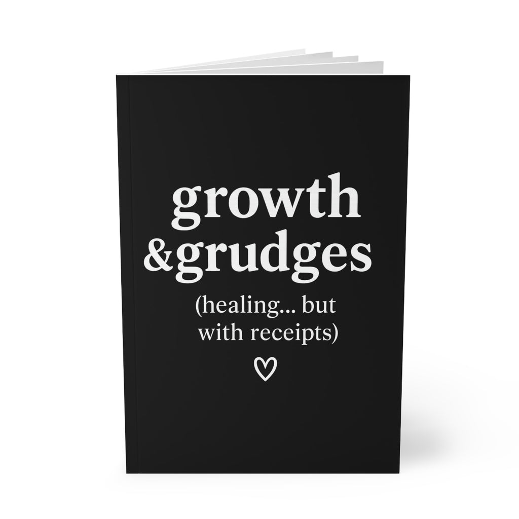Growth & Grudges Journal – Black A5 Lined Softcover