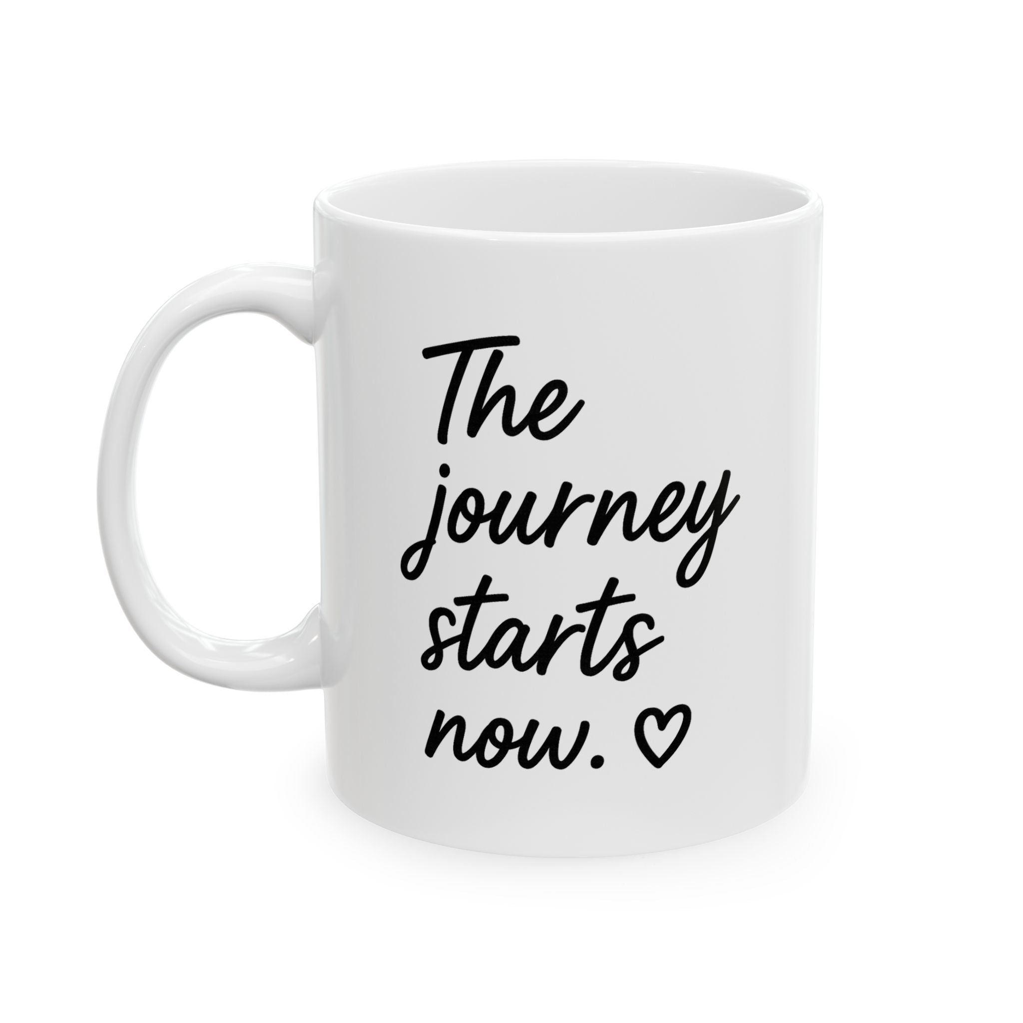 Her Mood Podcast Coffee Mug White Ceramic Cup The Journey Starts Now Dishwasher Safe Podcast Gift